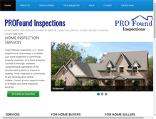 Tablet Screenshot of profoundinspections.com